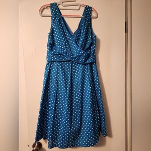 Blue Polka Dot Dress Nine West
